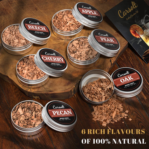 Carsolt wood chips cherry add aromatic sweetness to cocktails and cheeses.