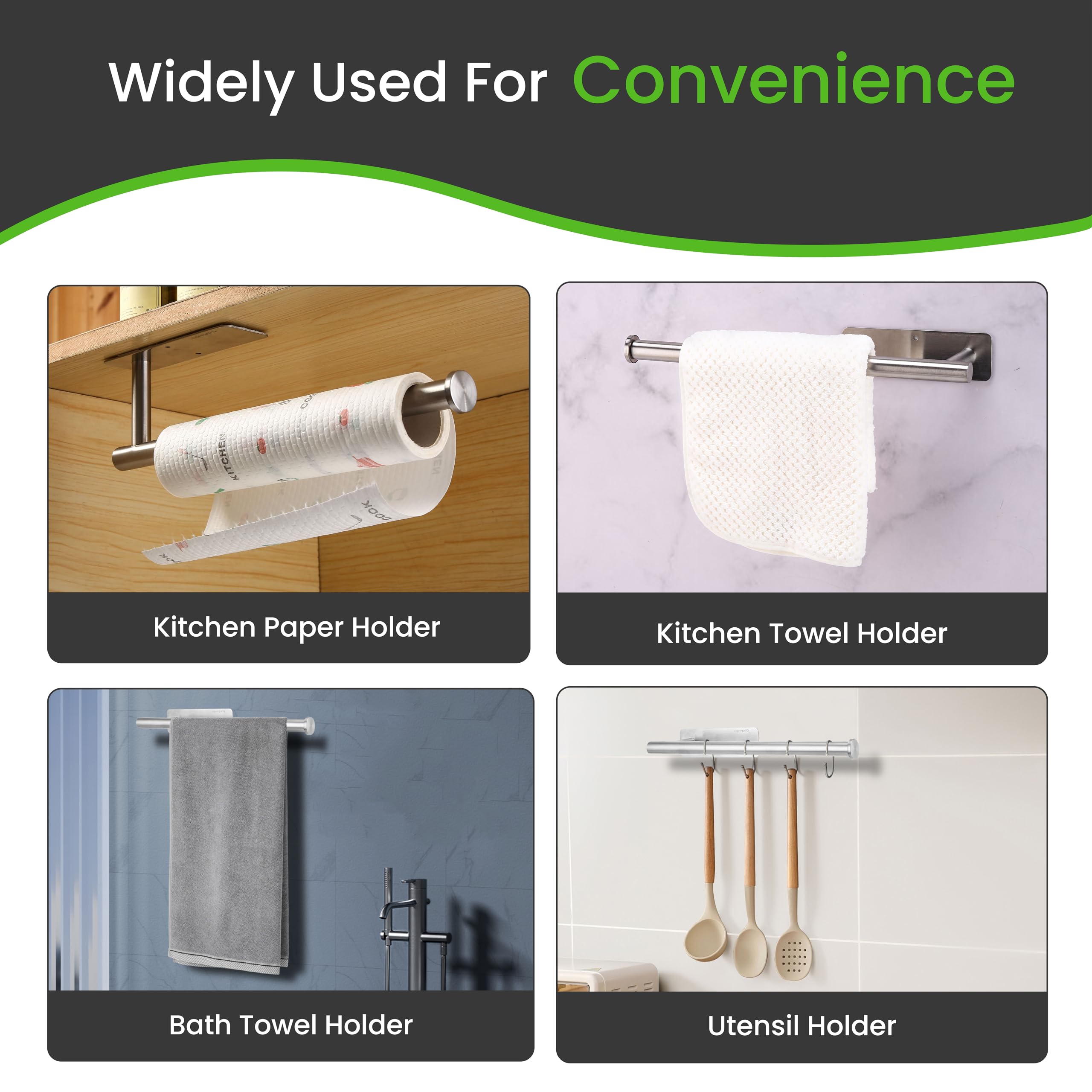 Cartaxio adhesive installation option for quick stick-on mounting on smooth surfaces.