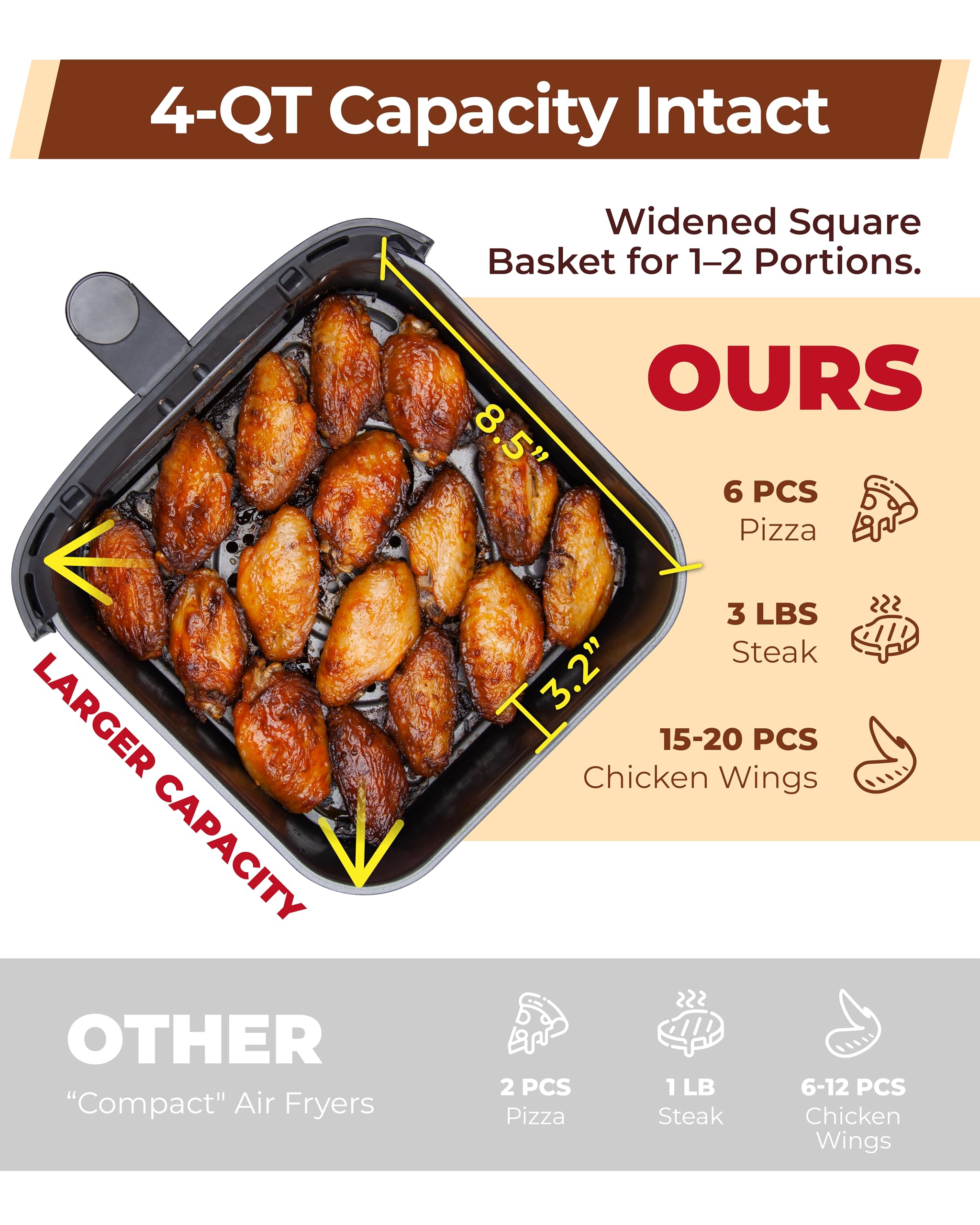CARTMAN crisper tray highlights crisp results for snacks and small meals, quickly and evenly.