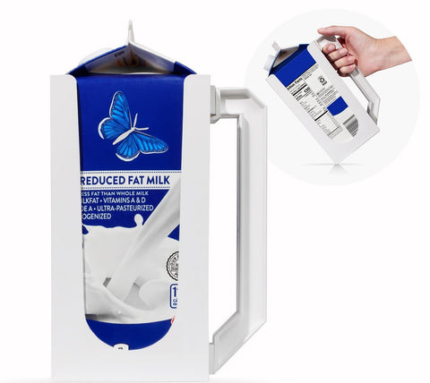 Carton Caddy XL juice box holder keeps drinks upright and accessible.