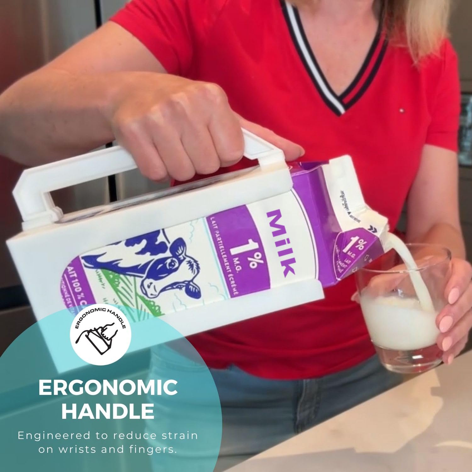 Carton Caddy XL rust-free plastic resin delivers long-lasting use.