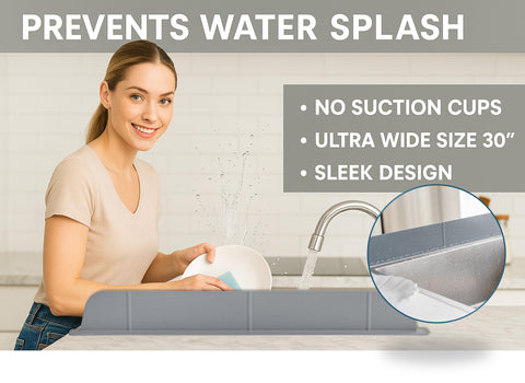 Casa Starlet flat-countertop grip secures the guard without marks or slipping.