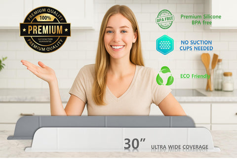 Casa Starlet silicone sink guard with no-suction design keeps countertops clean.