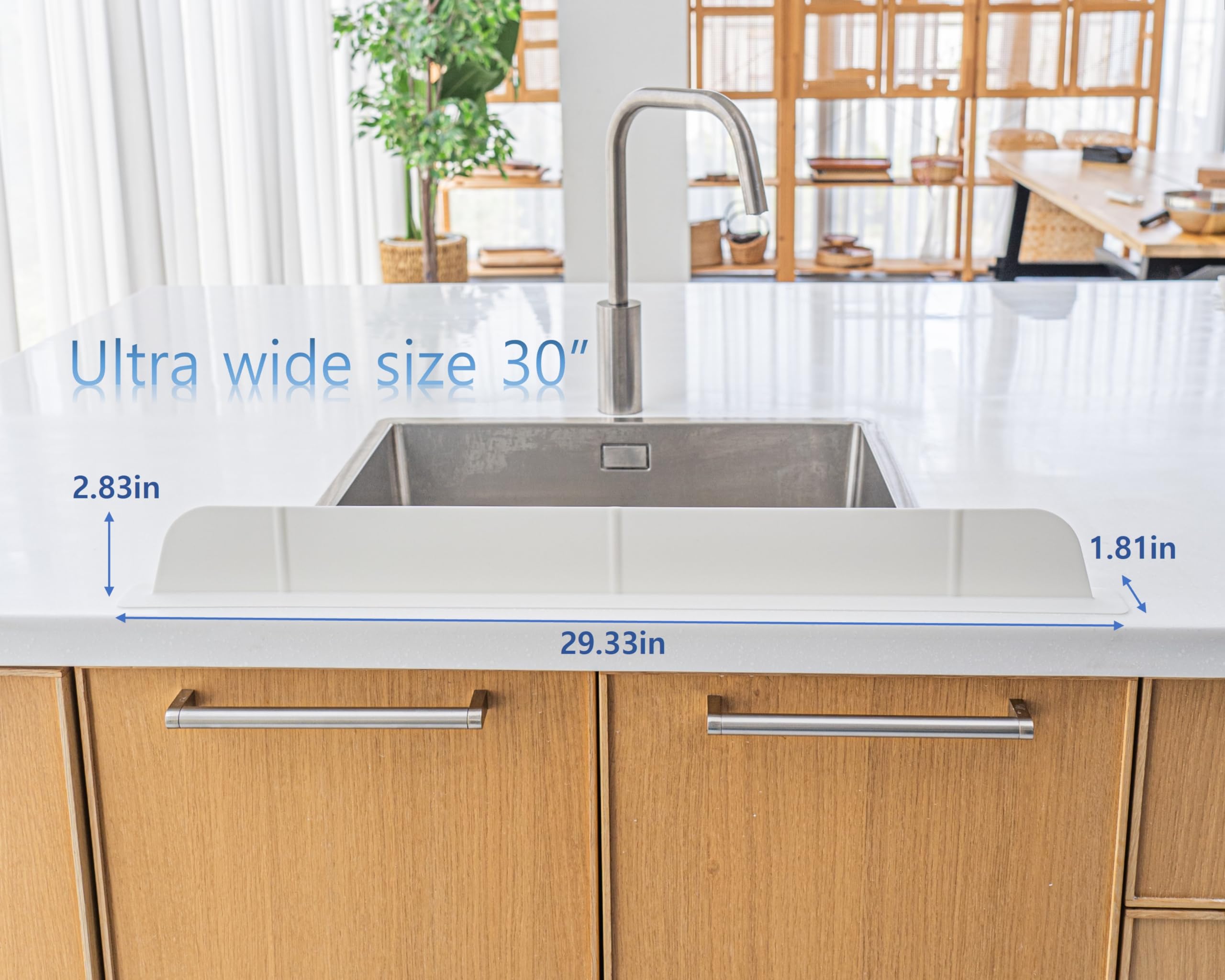 Casa Starlet eco white finish complements modern countertops and appliances.