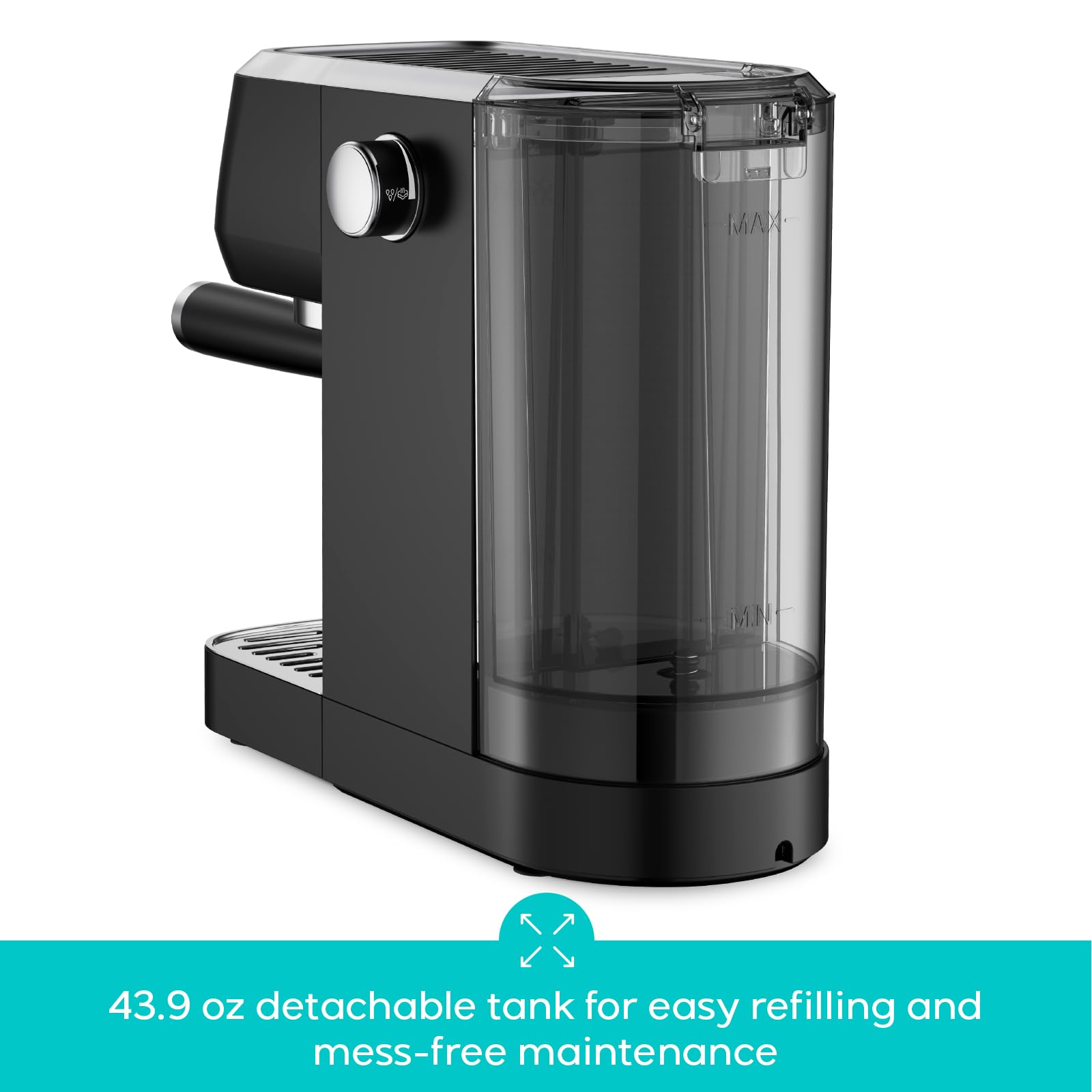 CASABREWS 3700 dispense area closeup for precise pours
