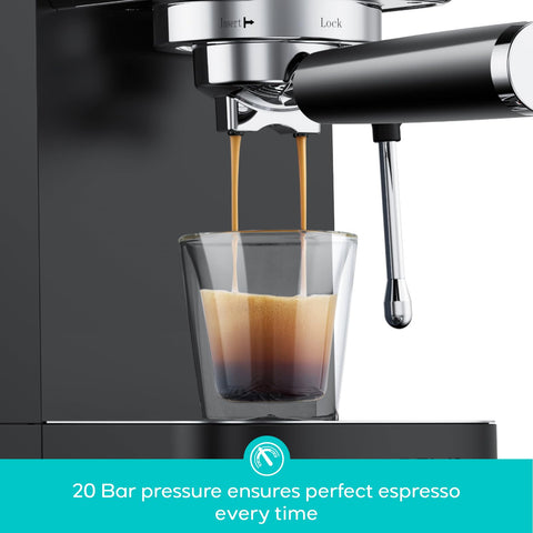 CASABREWS 3700 steam wand frothing for creamy microfoam at home