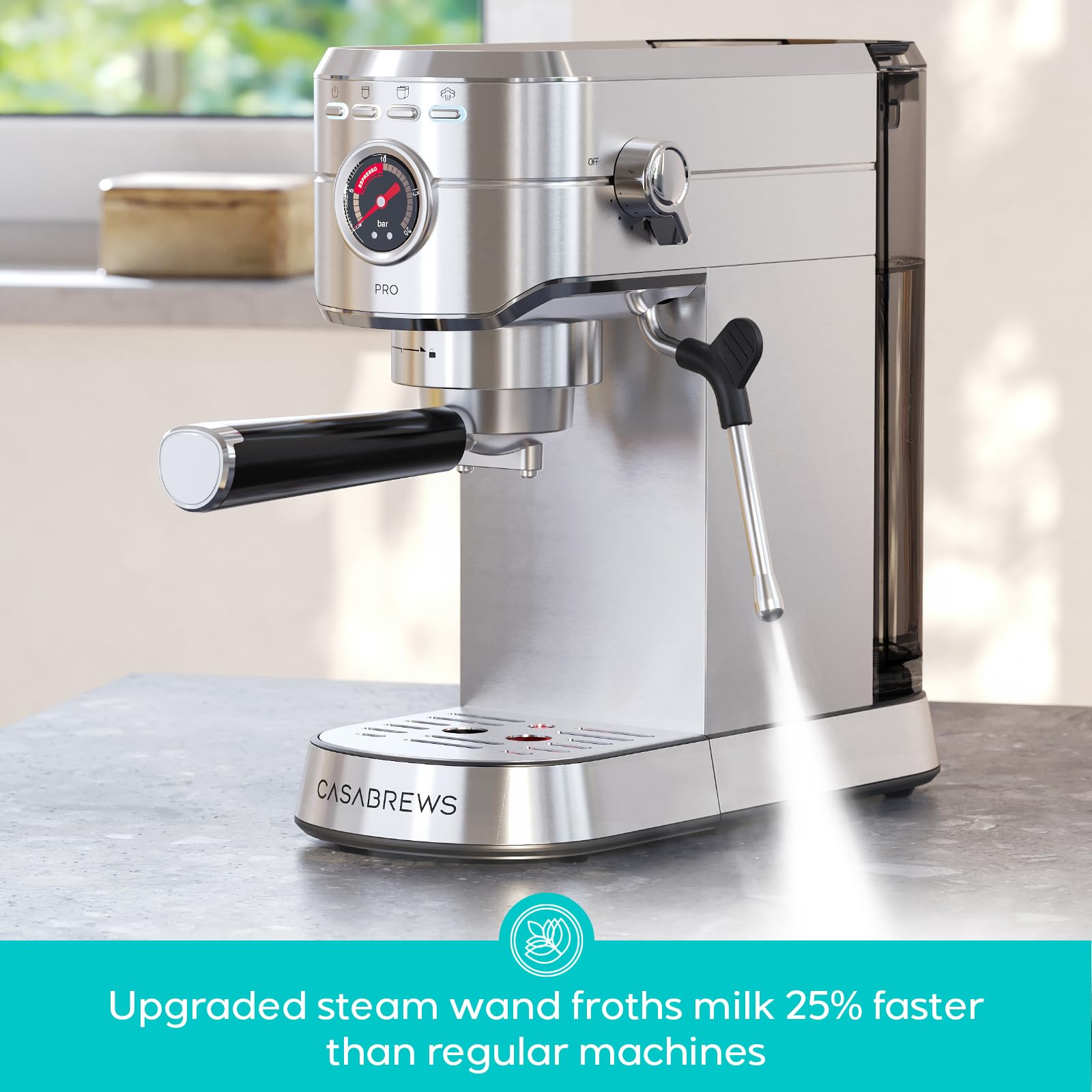 CASABREWS 5418 PRO PID control for precise temperature during extraction