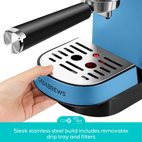 Casabrews CM5418 34 oz removable water tank for multiple coffees