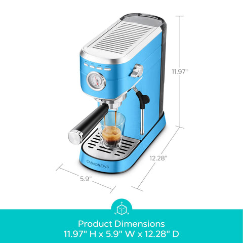 Casabrews CM5418 included filters and tamper for easy setup
