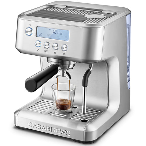 CASABREWS Ultra espresso machine with LCD display for cafe-style drinks at home