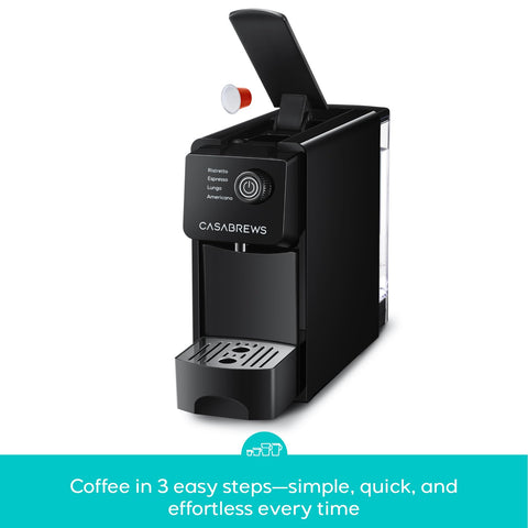 CASABREWS CM7036E 8-capsule container reduces frequent refilling.