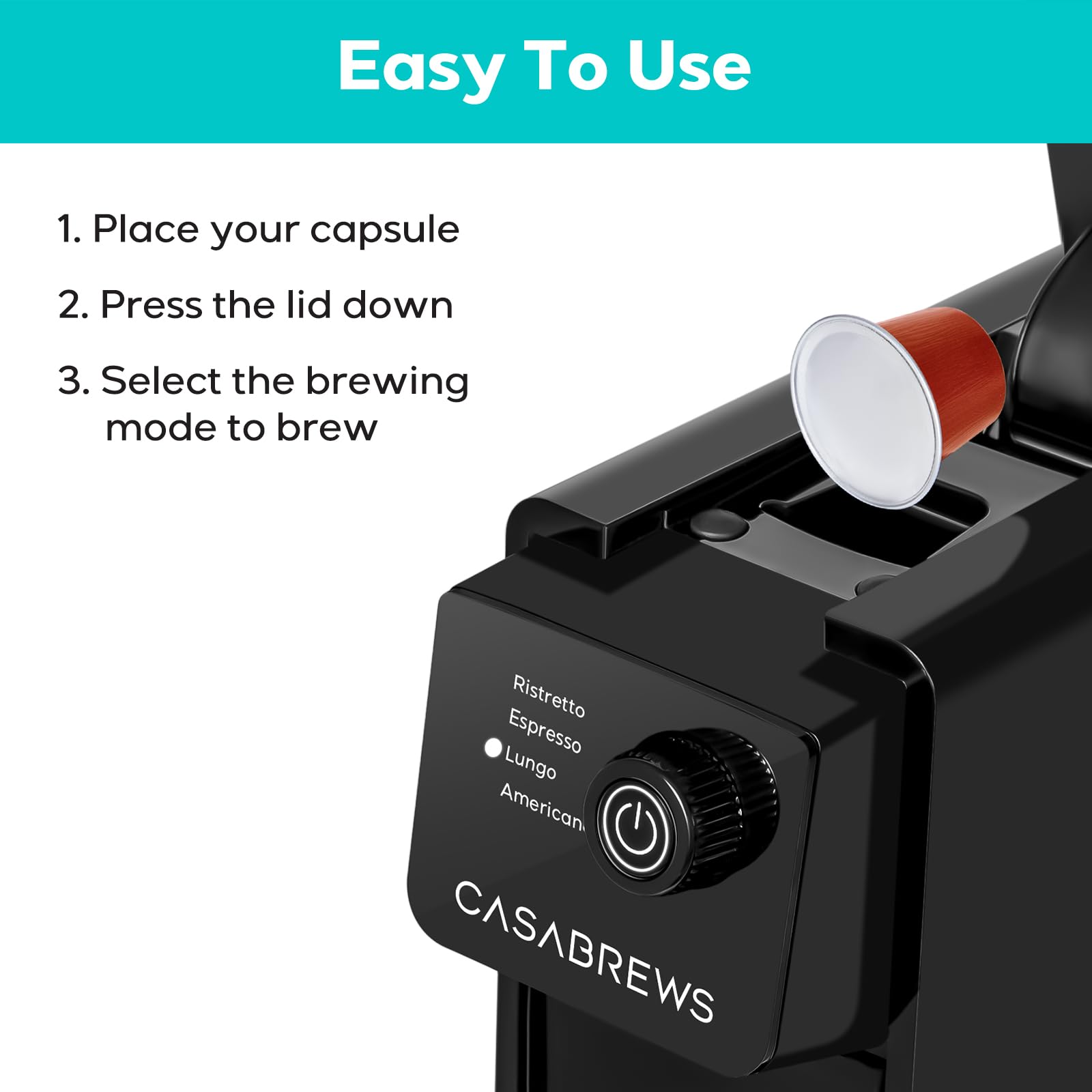 CASABREWS CM7036E automatic descaling reminders save maintenance time.