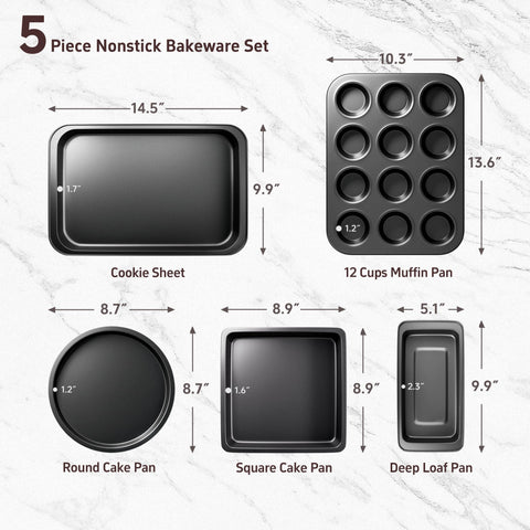 CasaCulina round cake pan with even heat distribution for uniform cake layers.