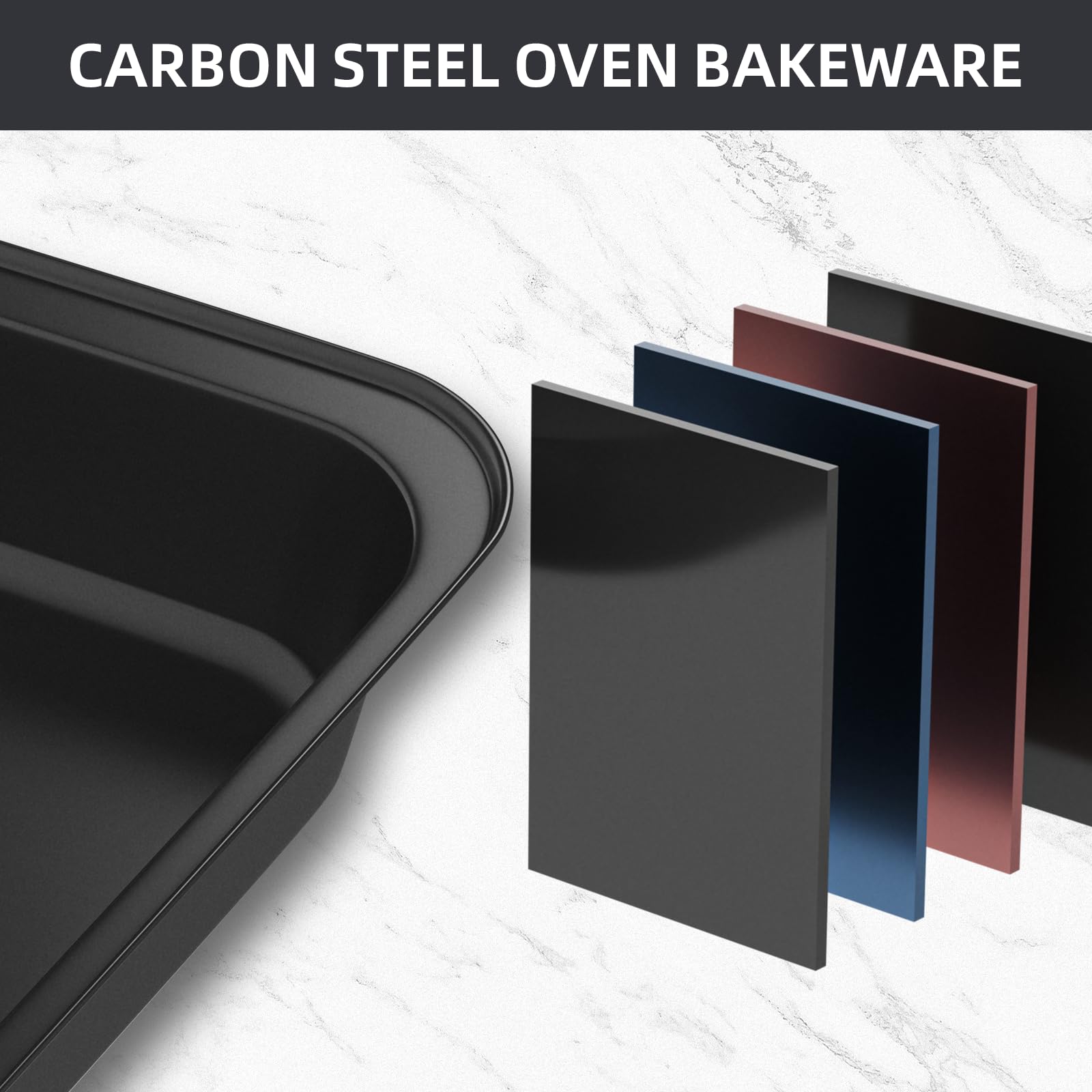 CasaCulina square cake pan for neat slices and even baking.