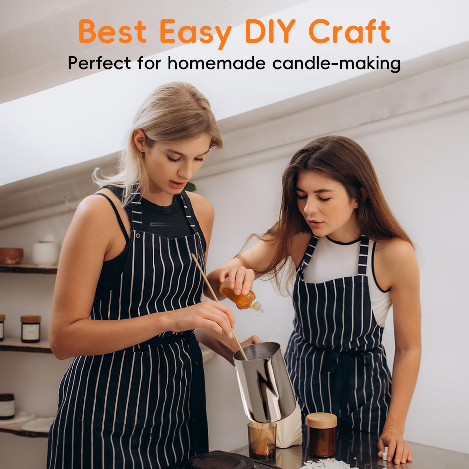 CasaCulina easy‑clean wax pitcher after candle making