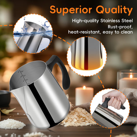 CasaCulina insulated handle for comfortable, safe pouring