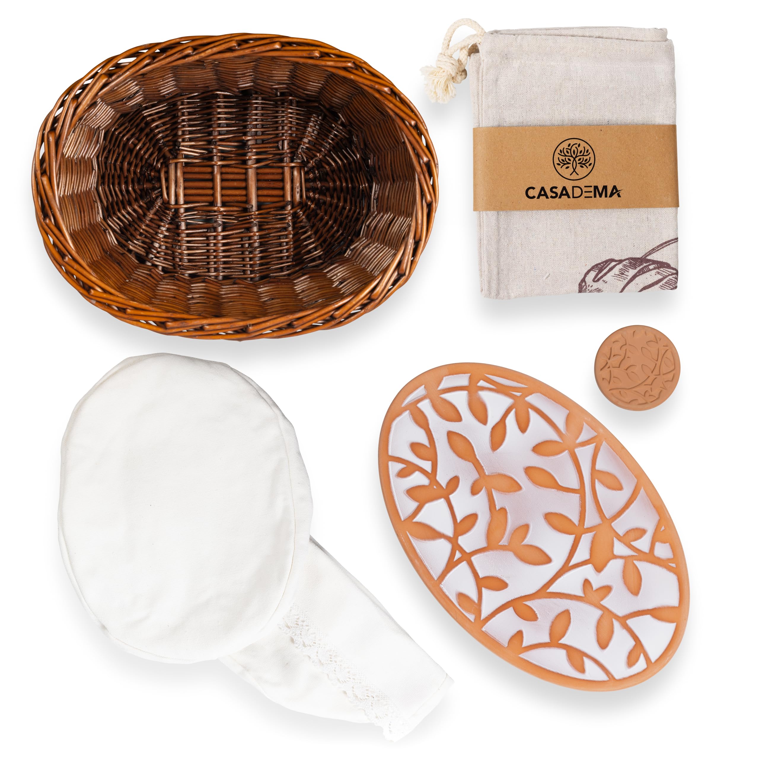 CASADEMA flax-linen-bread-bag protects crusts while serving.
