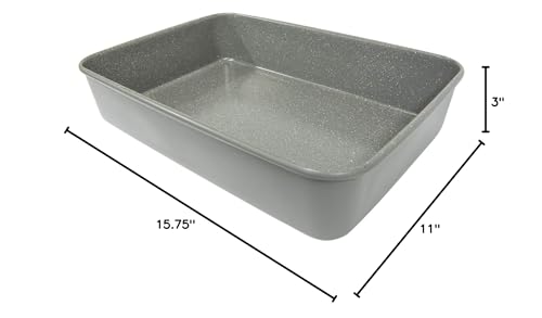 Casaware carbon steel pan 15x10x3-inch design delivers sturdy performance without aluminum