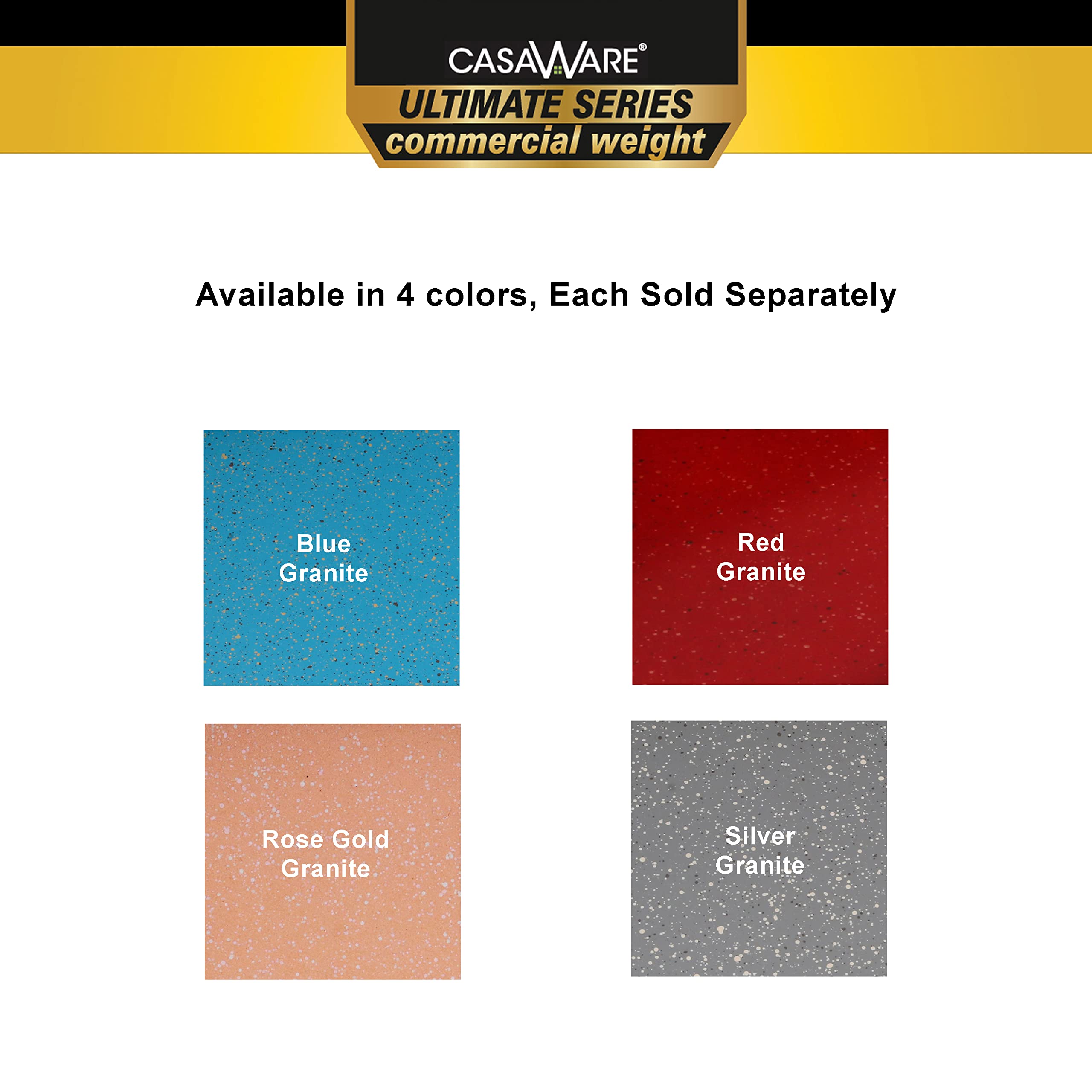 CasaWare easy-clean ceramic coating wipes clean after baking sessions.