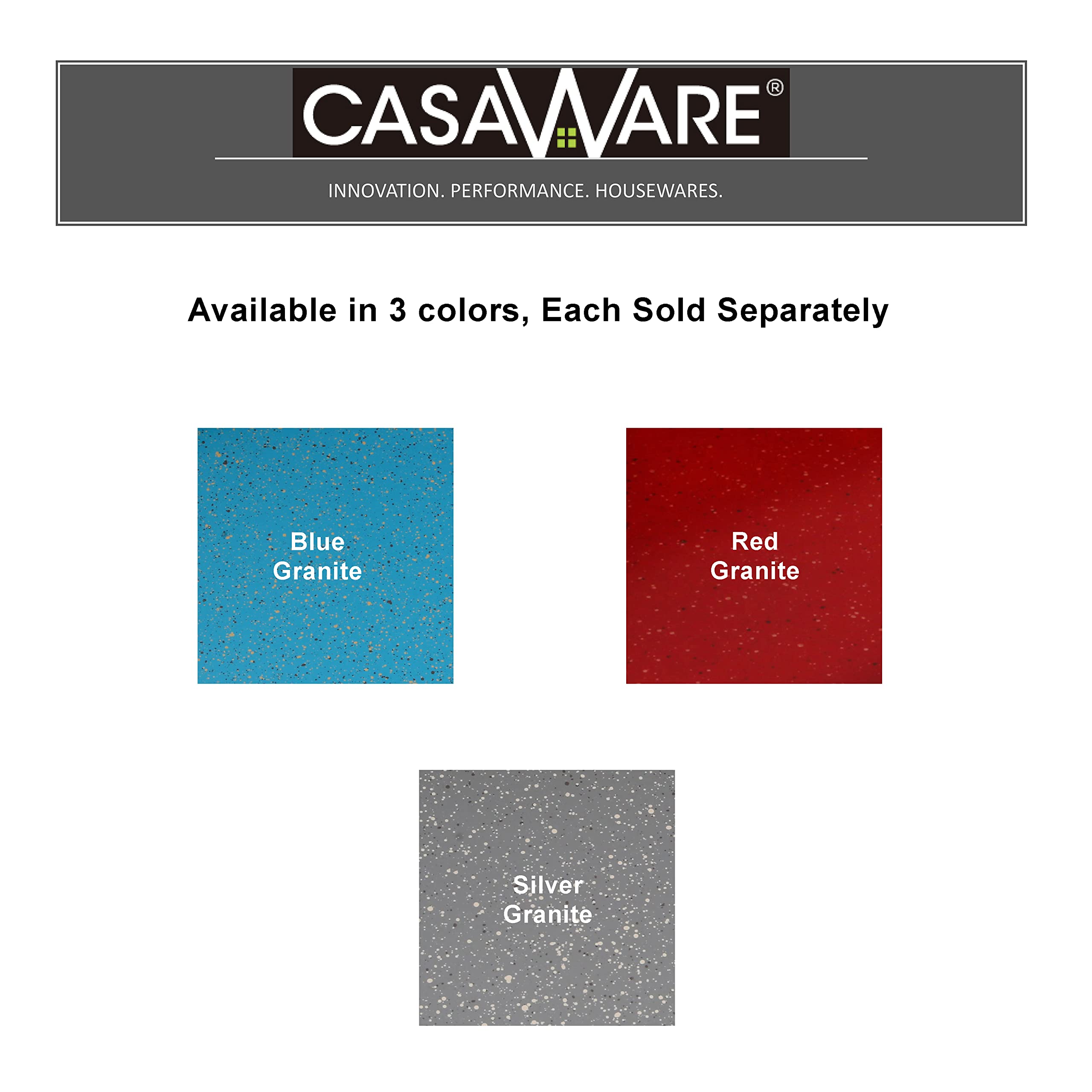 CasaWare easy-clean surface for everyday baking and quick cleanup.