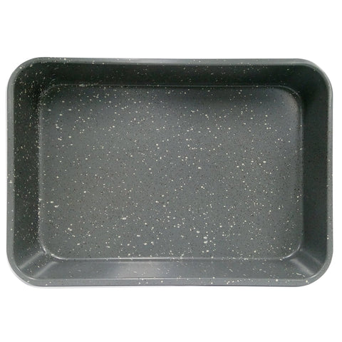 CasaWare pan exterior with silver granite finish for stylish, durable bakeware.