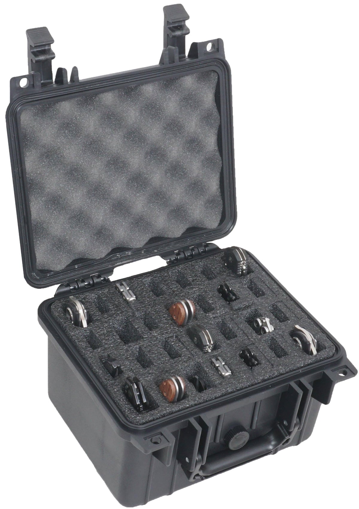 Case Club 28 Folding Knife Case open showing organized interior for travelers