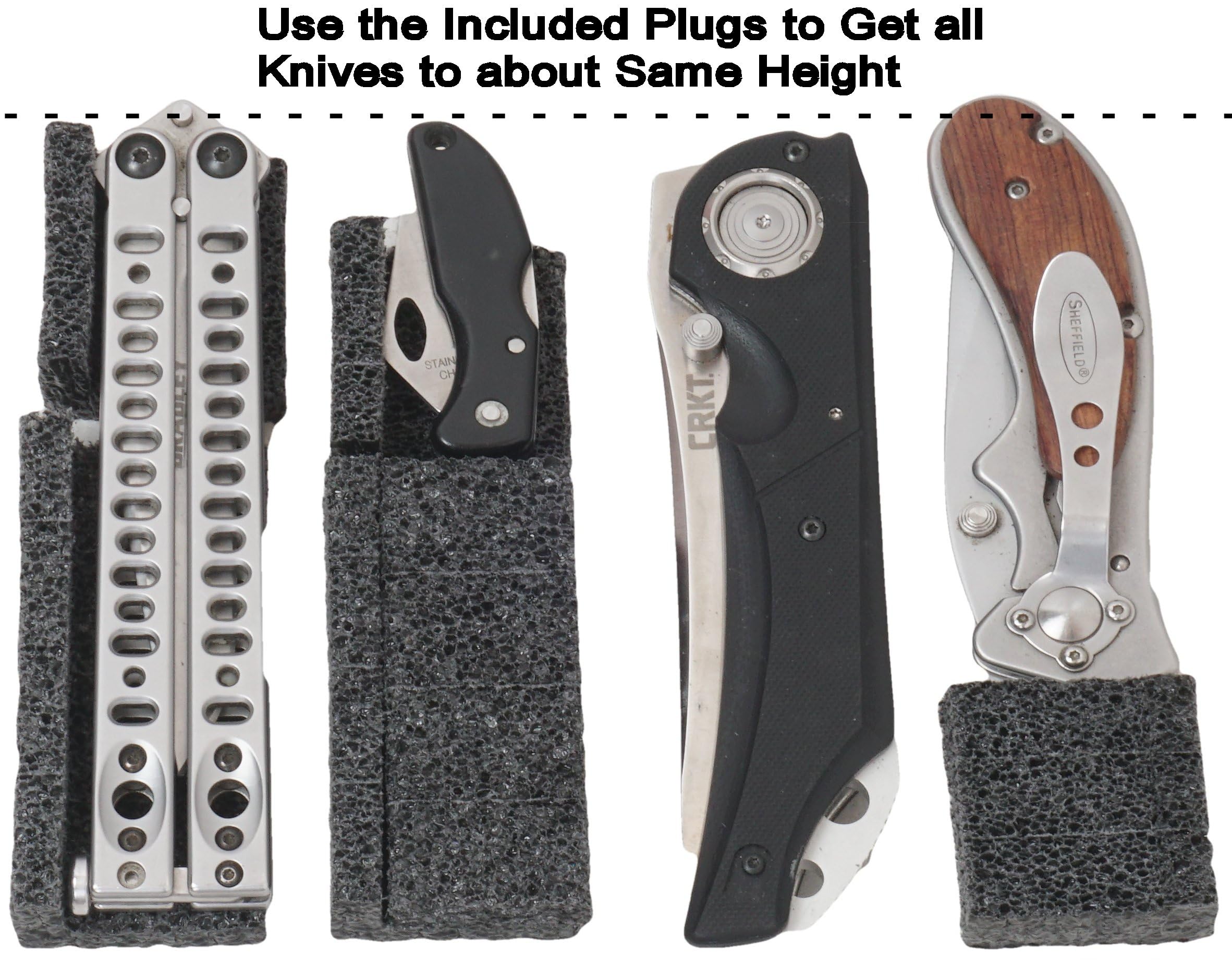 Case Club hard-shell waterproof case protecting knives during transit
