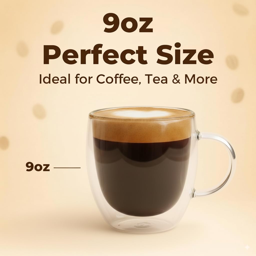 Casafoyer condensation-free-glass-mug prevents moisture on surfaces for neater counters