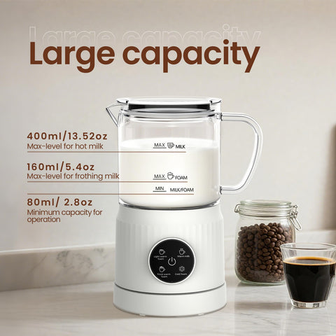Casimhu 2-minute frothing mode delivers fast foam for lattes.