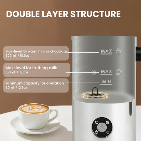 Casimhu compact design fits neatly on kitchen countertops.