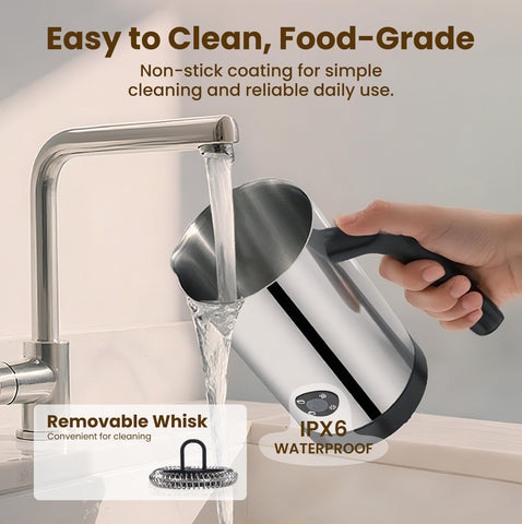 Casimhu ready-for-latte setup invites easy beverage preparation.
