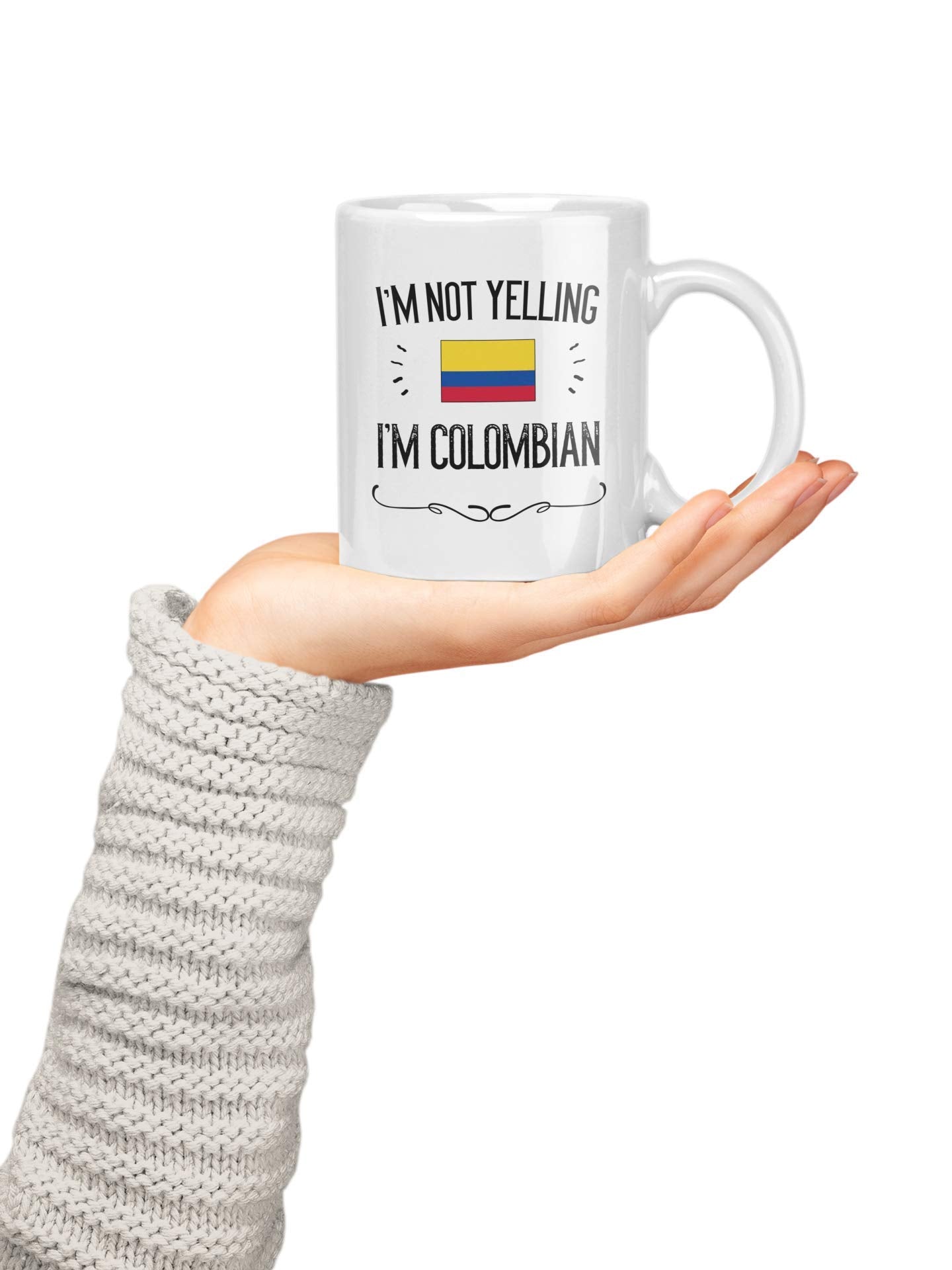 Casitika Colombia Pride mug, dishwasher-safe, convenient for quick cleanup after coffee