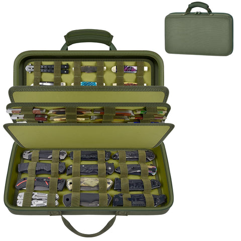 casmilee knife display case with 88-slot layout for organized display and storage