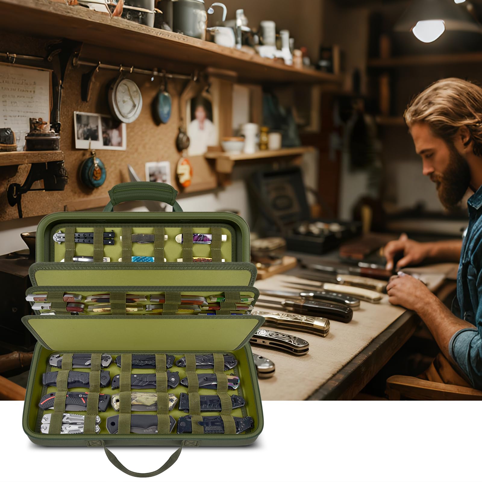 casmilee gift-ready knife case for collectors and enthusiasts