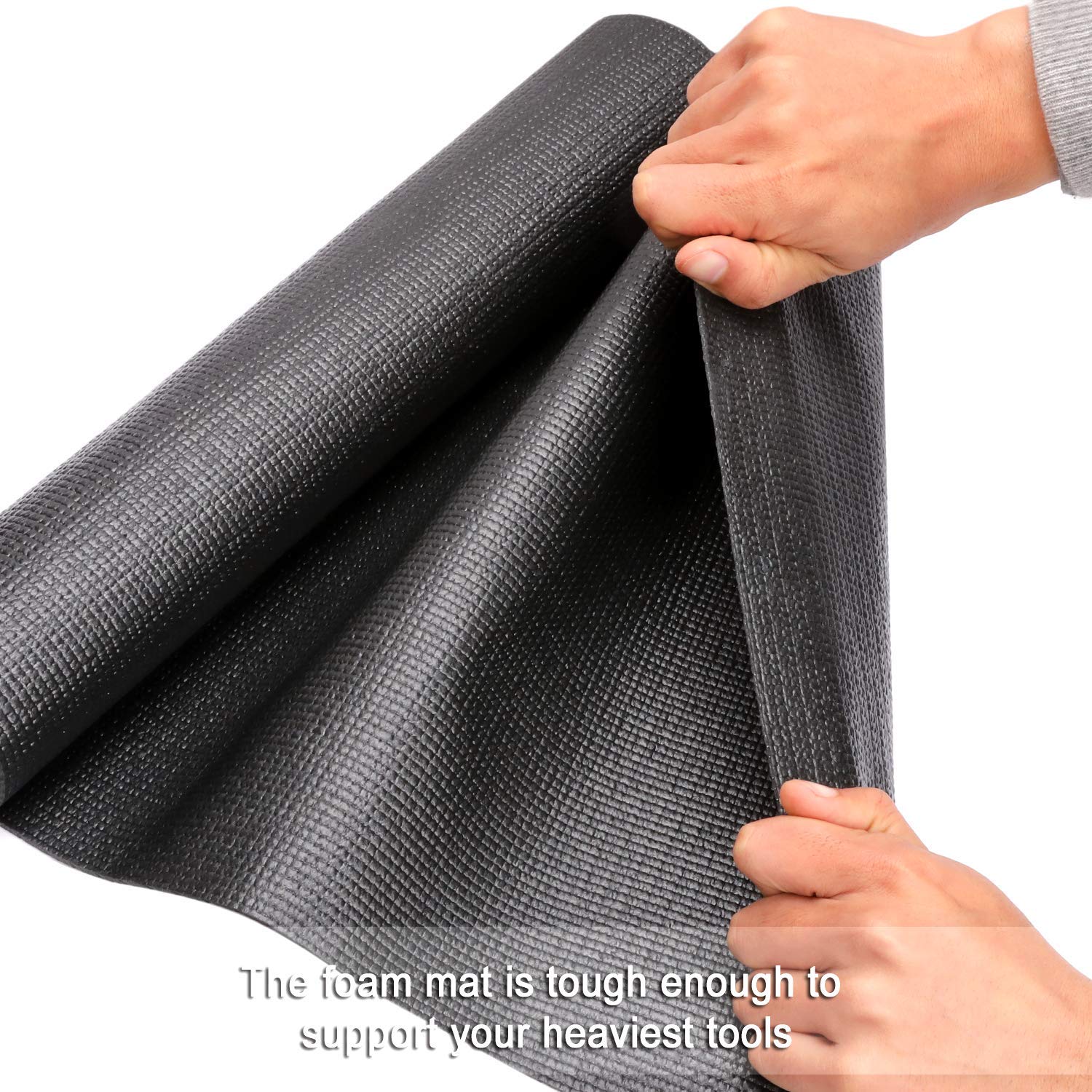 CASOMAN cutting-grid mat helps quick sizing with scissors or razor.