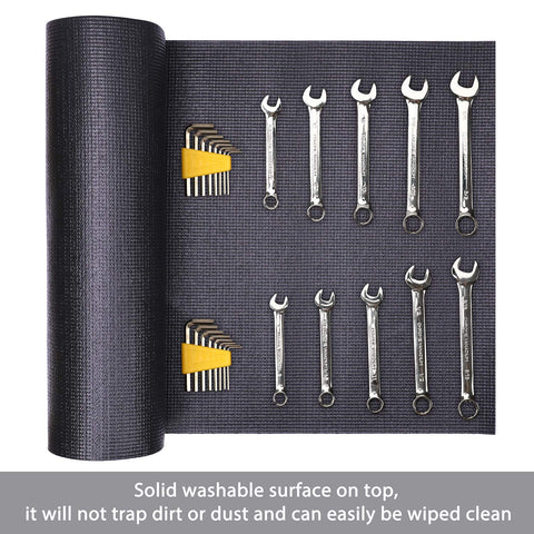 CASOMAN foam mat cushions heavy tools and minimizes shifting.