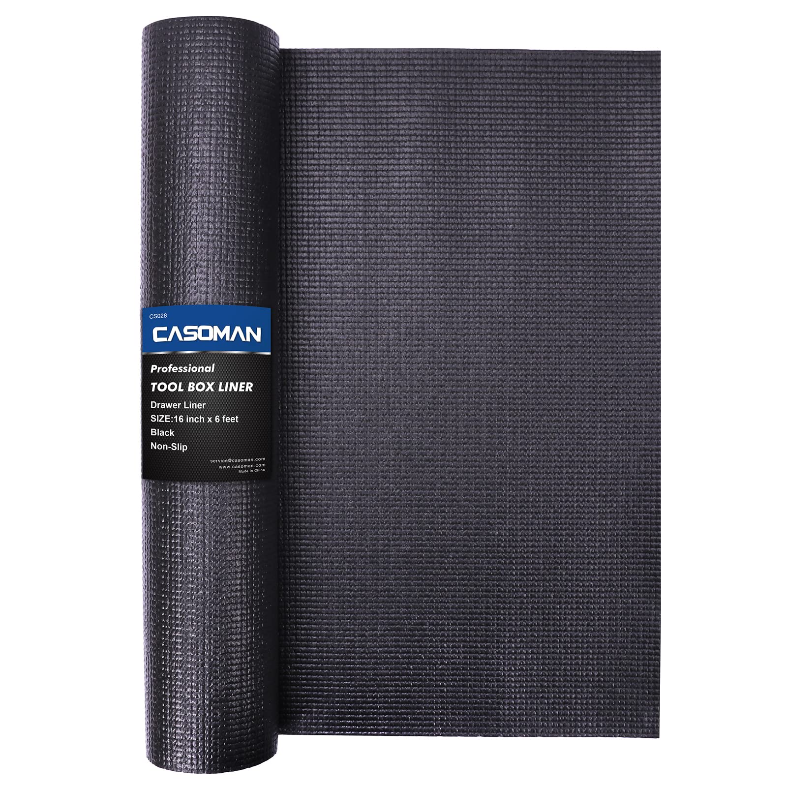 CASOMAN toolbox liner with textured grip protecting tools from scratches.