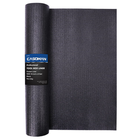 CASOMAN toolbox liner with textured grip protecting tools from scratches.