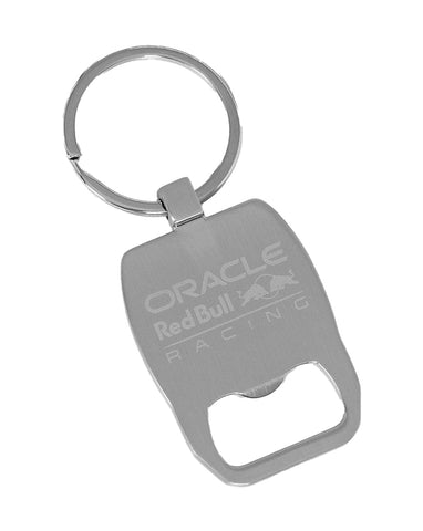Castore Red Bull Racing F1 bottle opener keychain in zinc alloy for on-the-go use