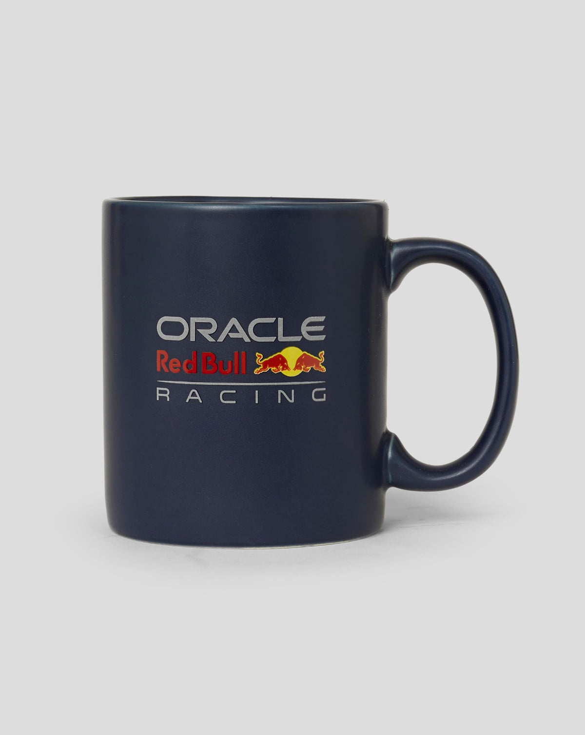 Castore Red Bull Racing F1 mug with full color team logo on the side, ideal for daily coffee.