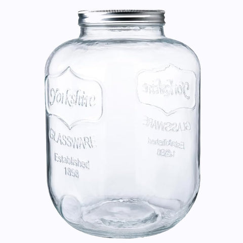 CATPOWER 2-gallon glass jar with wide mouth for easy access and cleaning.