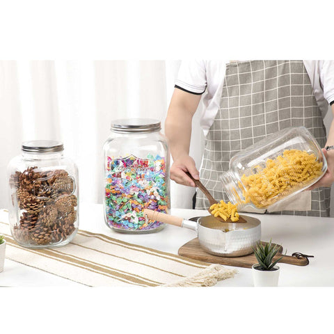 CATPOWER large glass jar suitable for nuts, cereals, and snacks.