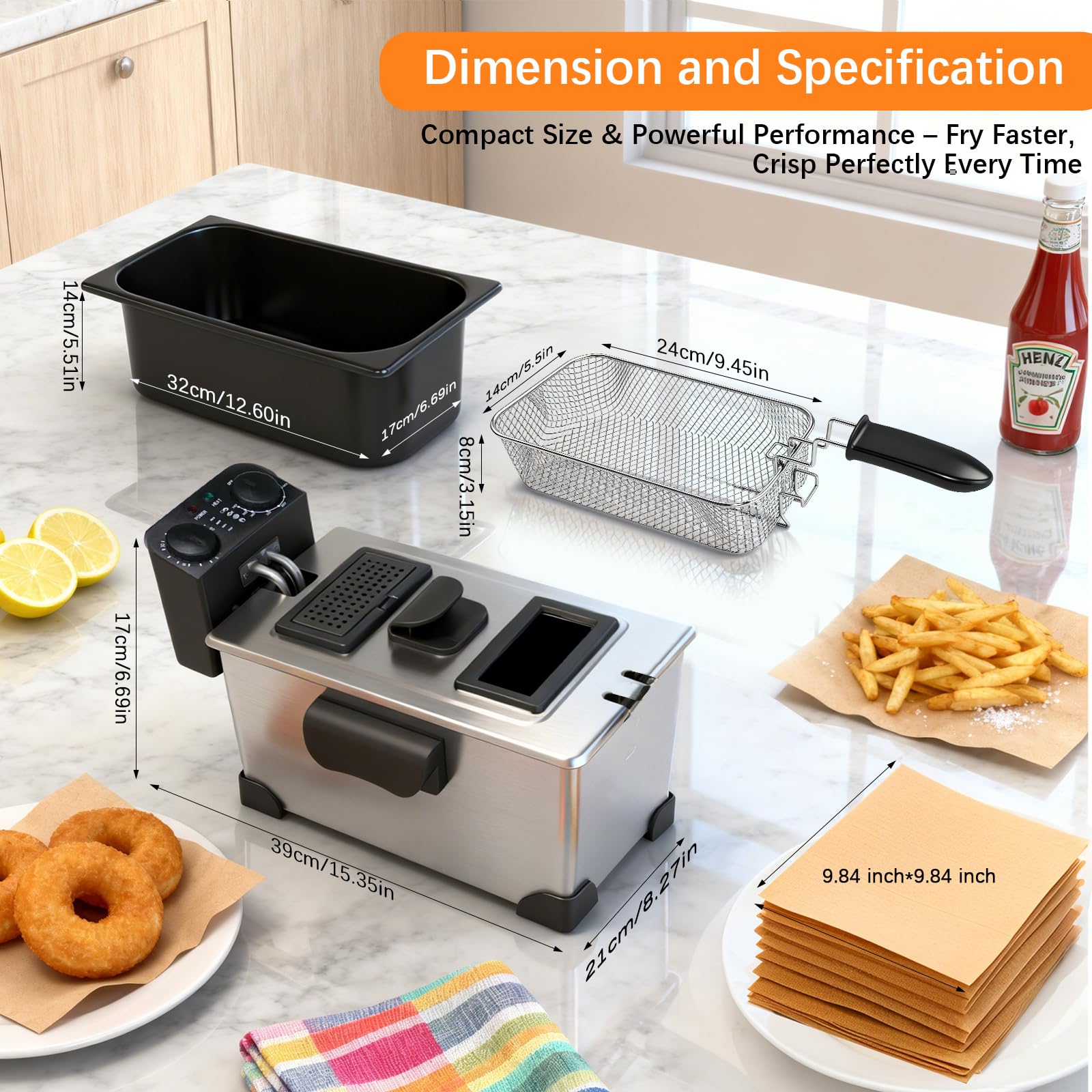 Cattleman Cuisine dishwasher-safe parts simplify maintenance for faster cleanup after frying.