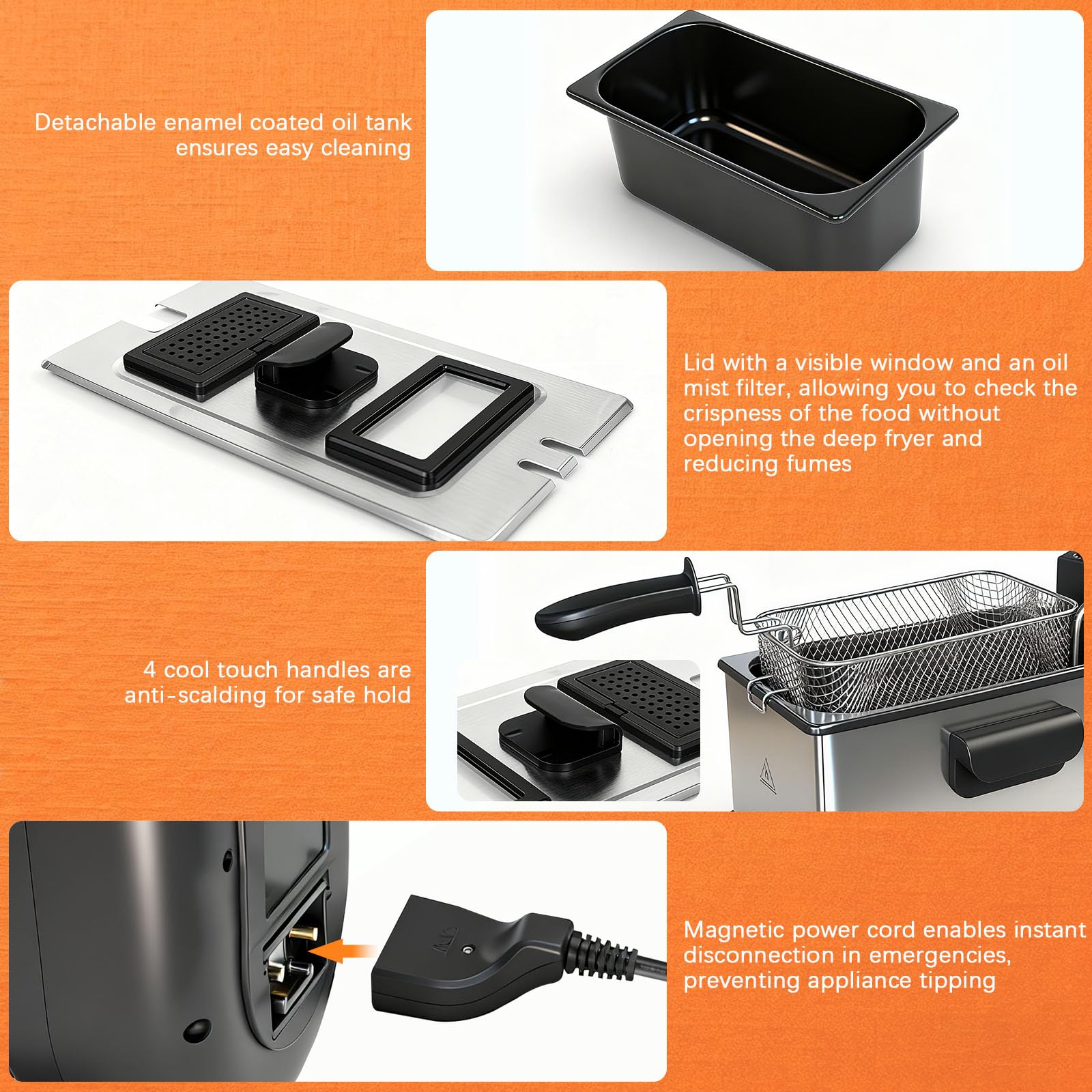 Cattleman Cuisine safety features include a temperature limit shut-off for peace of mind.