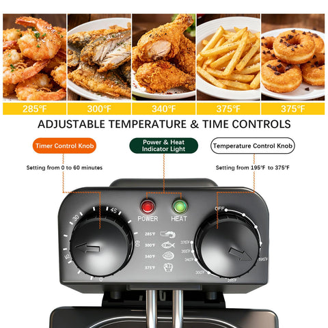 Cattleman Cuisine stainless steel casing ensures durability and easy cleaning after fried meals.