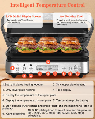 CATTLEMAN CUISINE nonstick removable plates simplify cleaning and food release