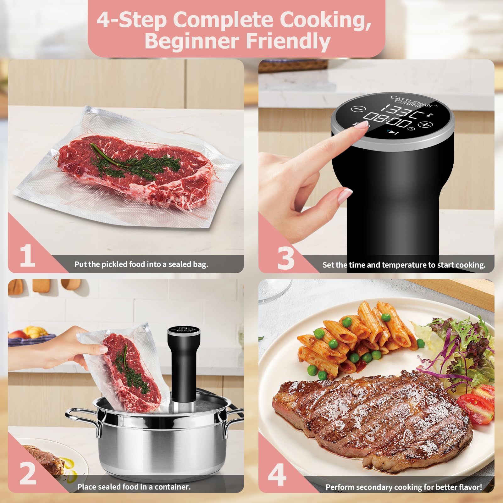 Cattleman Cuisine adjustable clamps fit 4-16L containers