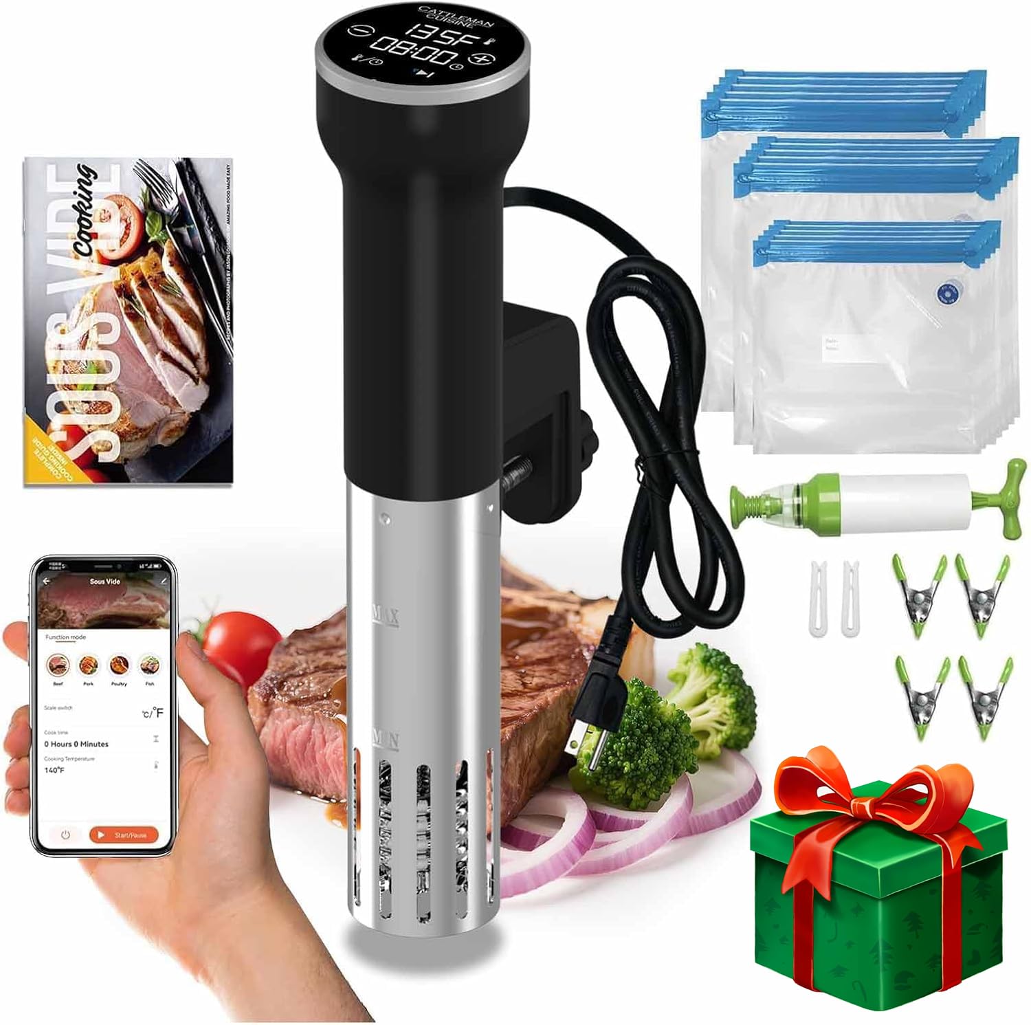 Cattleman Cuisine sous vide main unit with WiFi for precise cooking