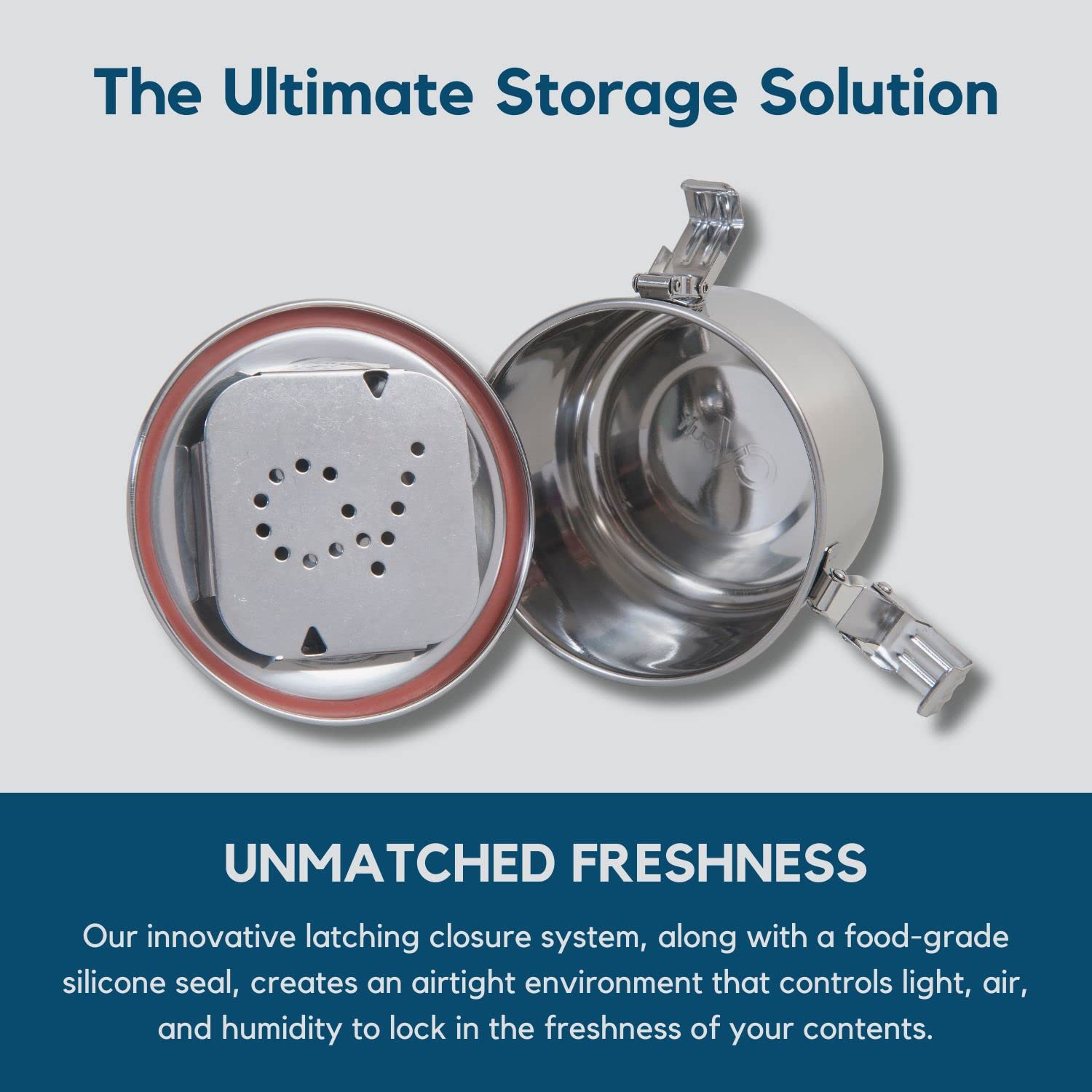 CVAULT lid features space for labeling with a marker for quick contents.