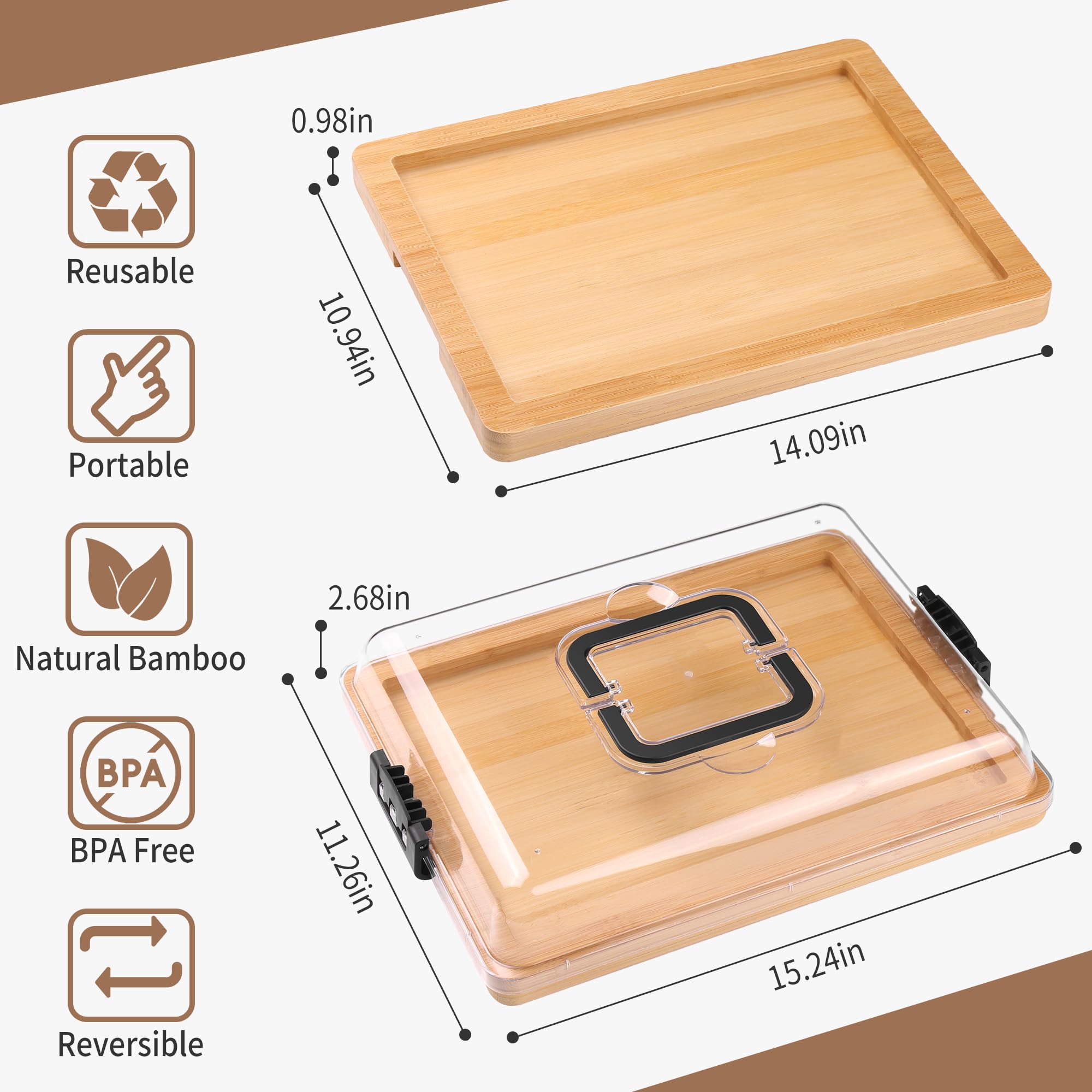 CAWIU four-cheese tools set included for easy serving.